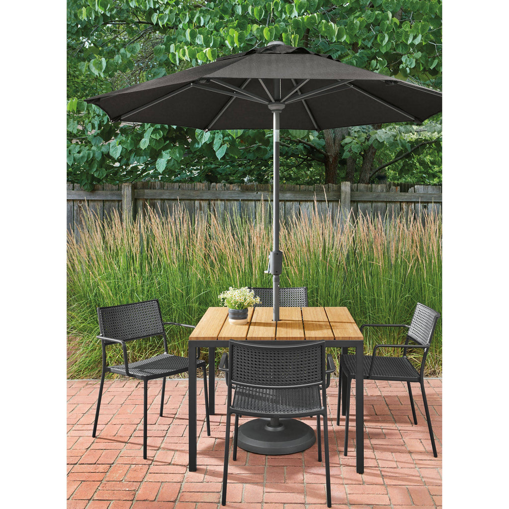 Orange Recycled HDPE Patio Table A160010