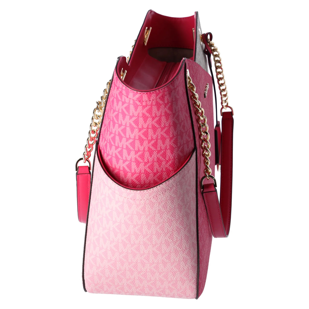 Electric Pink Large Chain Tote Handbag X25048