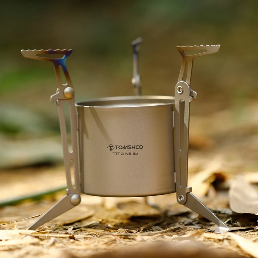 Camping Stove with Lid and Foldable Legs M95700