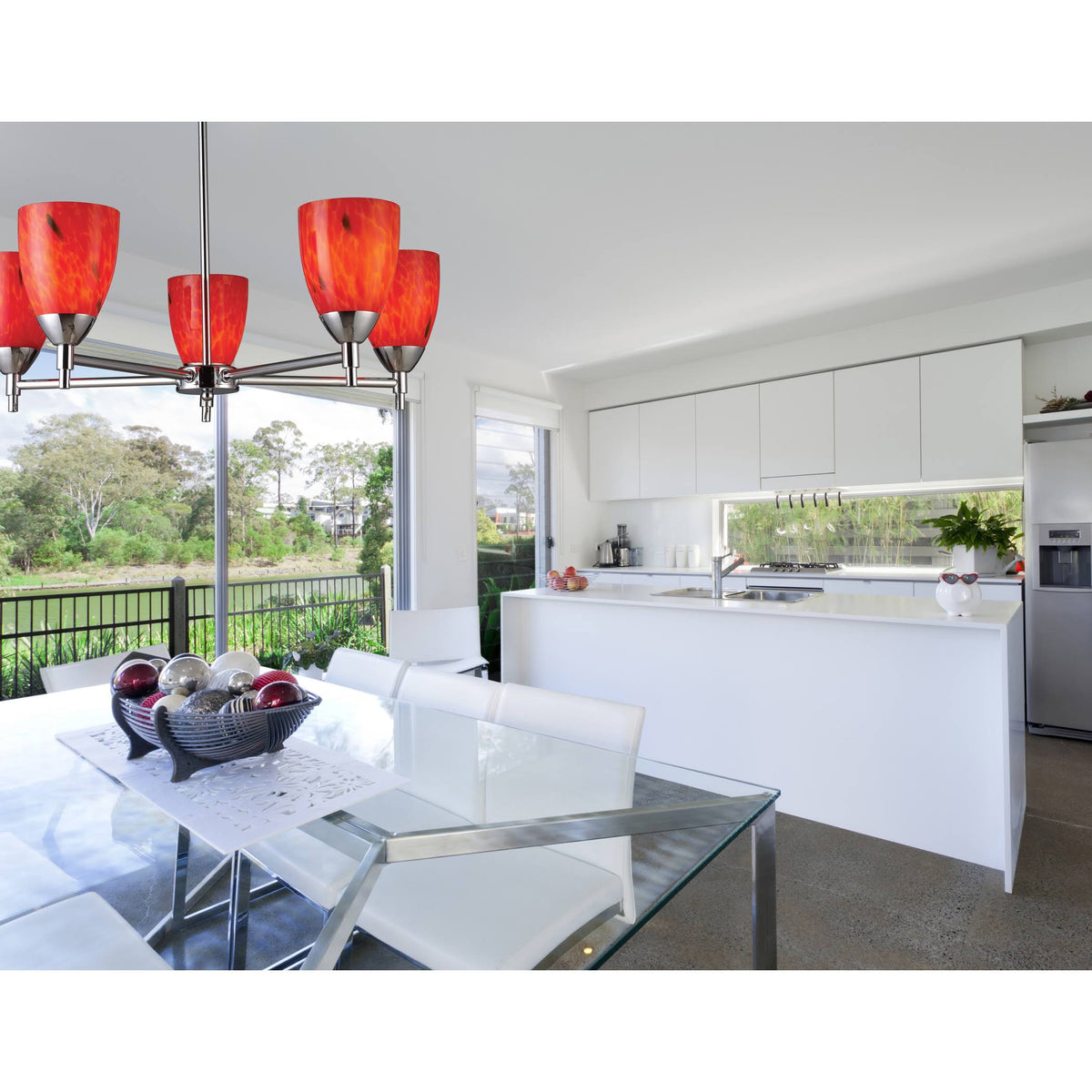Polished Chrome 1-Light Sconce with Sandy Glass K50769