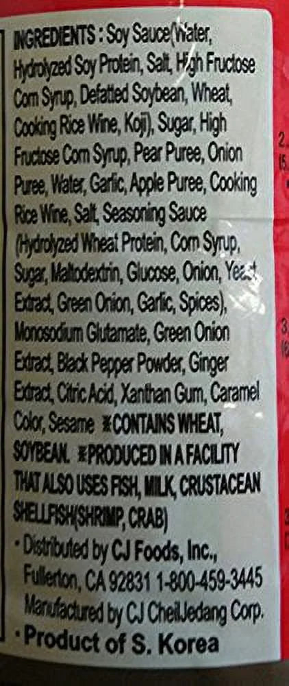 2 Packs Korean BBQ Sauce, 29.63-Ounce Bottle E942547