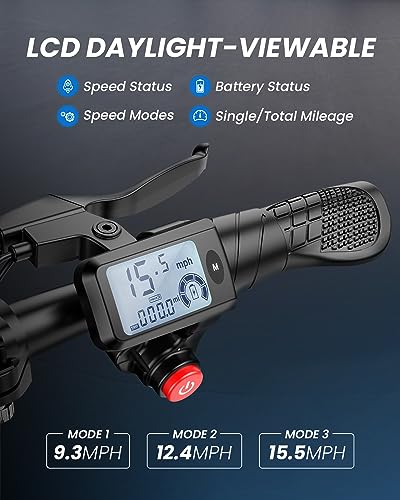 Electric Scooter with Seat, 450W Motor, Foldable X190