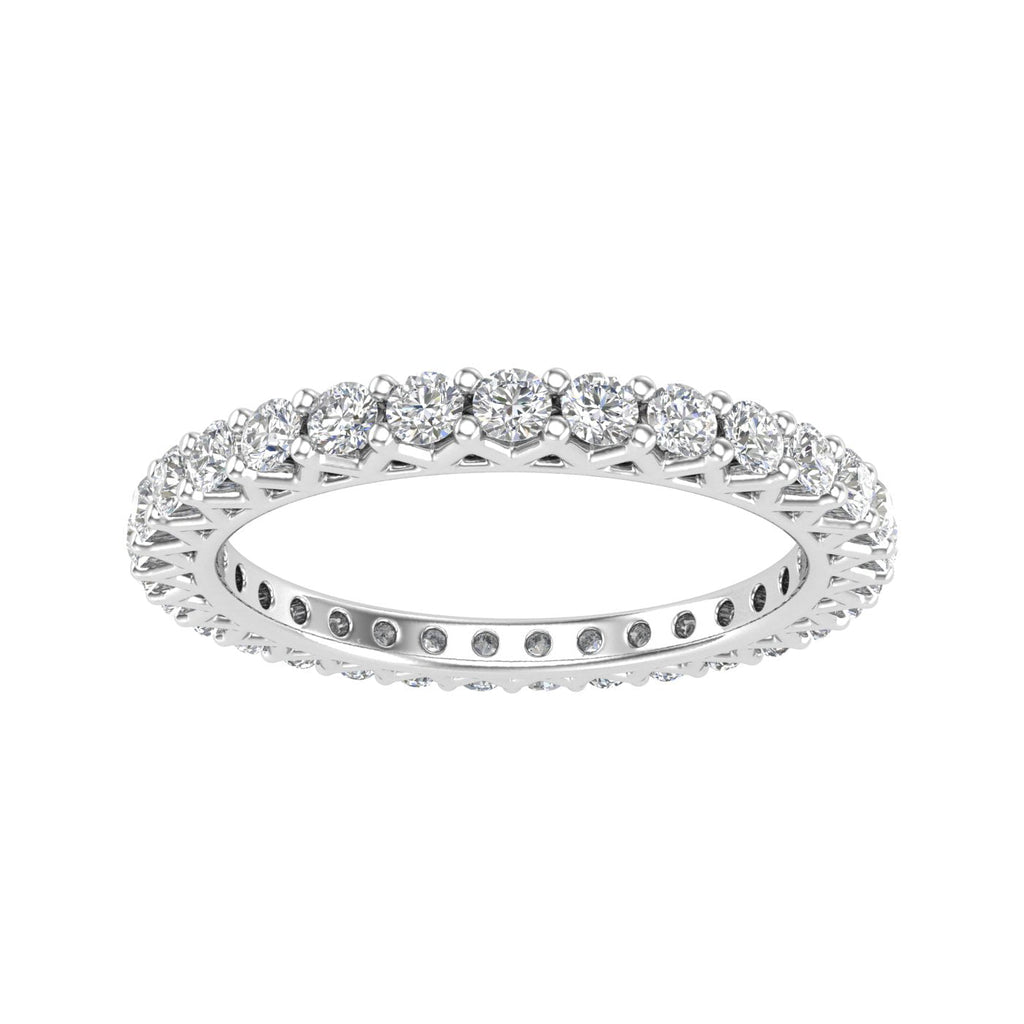 10k White Gold Eternity Band Ring Z52040