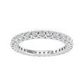 10k White Gold Eternity Band Ring Z52040