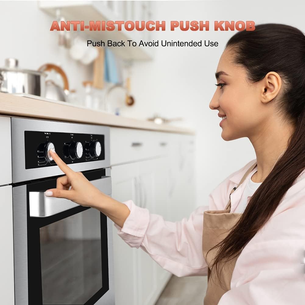 Single Wall Oven, 2.3 Cu.ft. Built-in Electric Wall Oven with Stainless Steel Finish W857