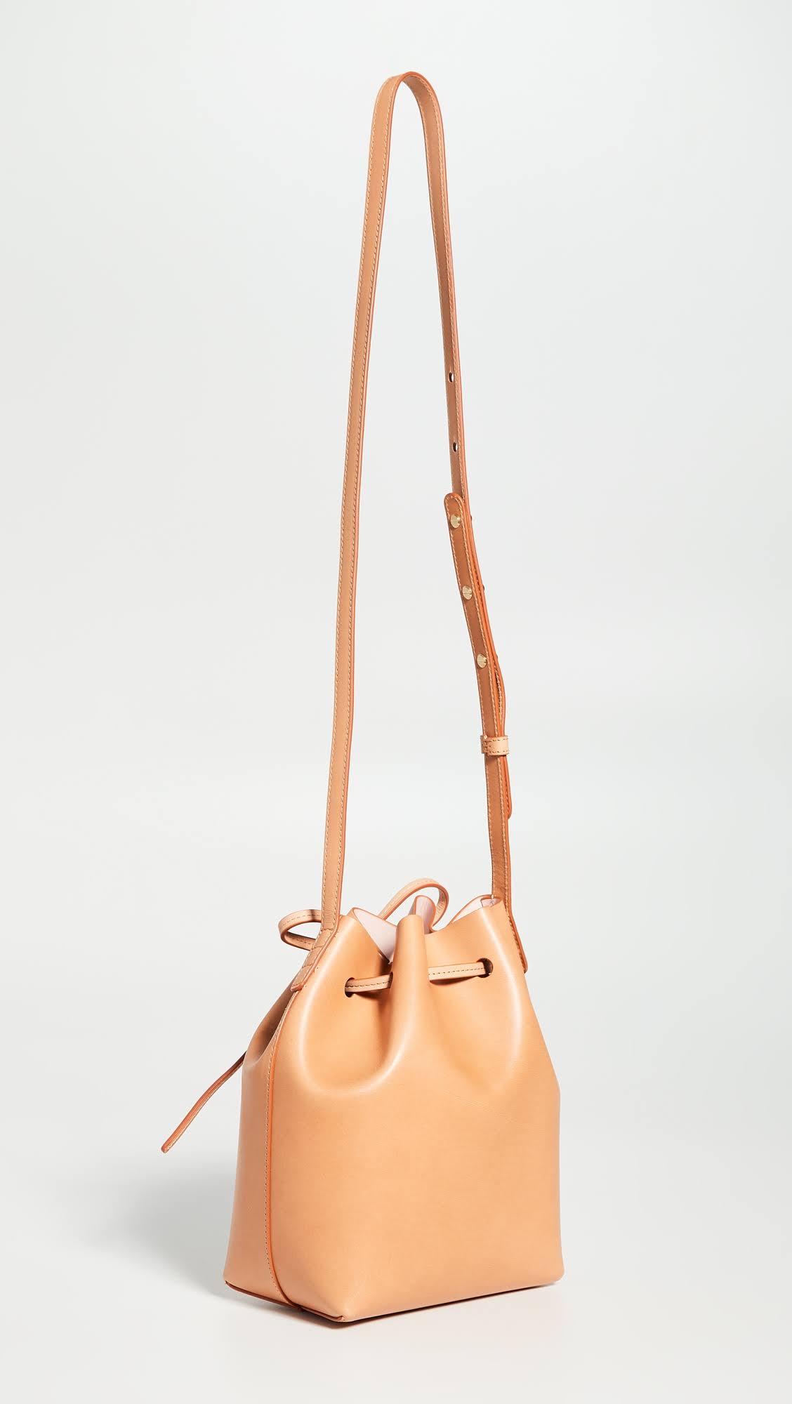Mini Leather Bucket Bag H576