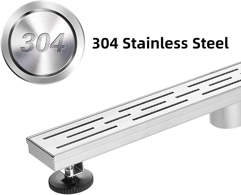 Linear Shower Drain 60 inch Brushed 304 Stainless Steel O6193