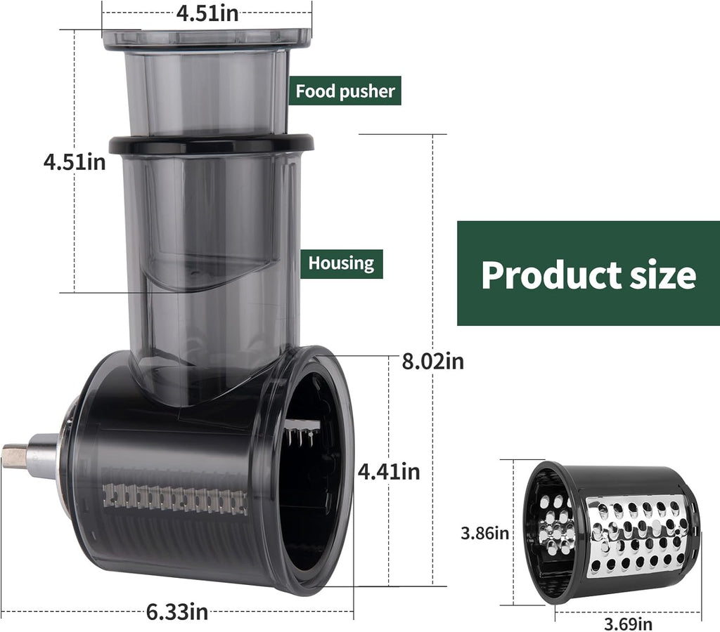 Slicer Shredder Attachment for KitchenAid Stand Mixer with 5 Blades L13316