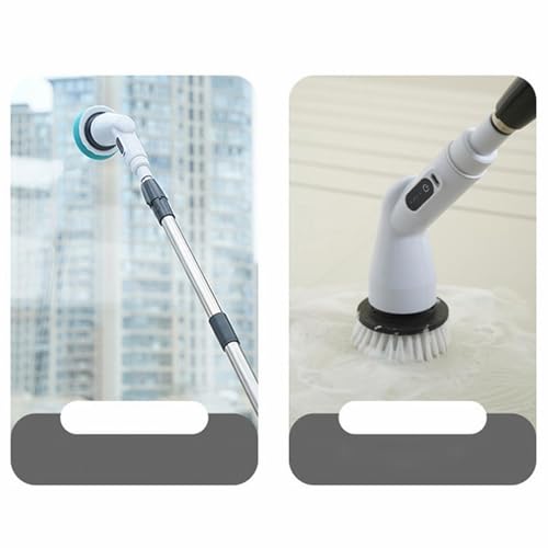 Cordless Electric Spin Scrubber with 9 Replaceable Brush Heads Y2843