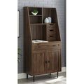 5 Drawer Storage Cabinet Dark Walnut D10731