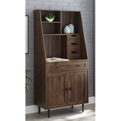 5 Drawer Storage Cabinet Dark Walnut D10731