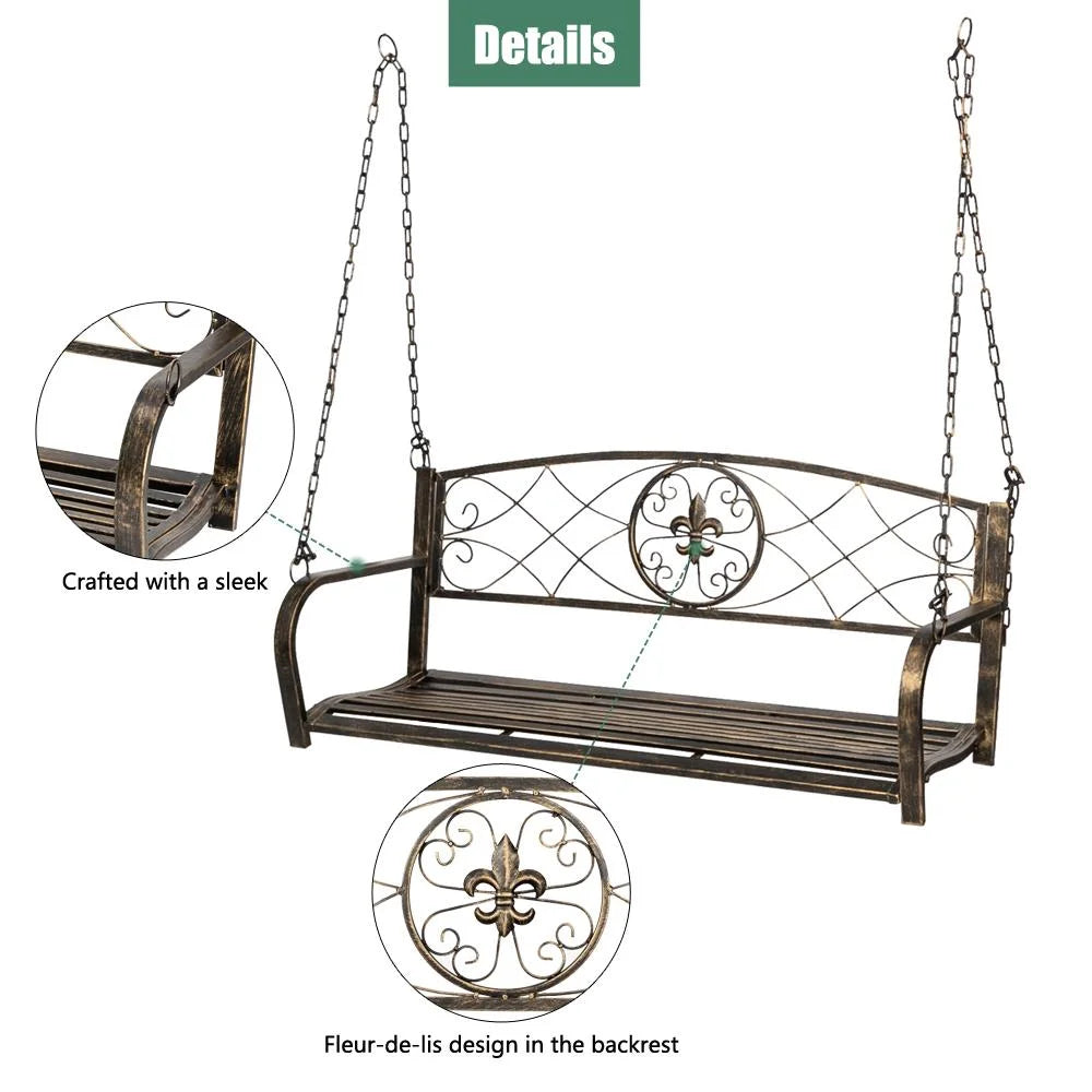 Metal Porch Swing Chair F765