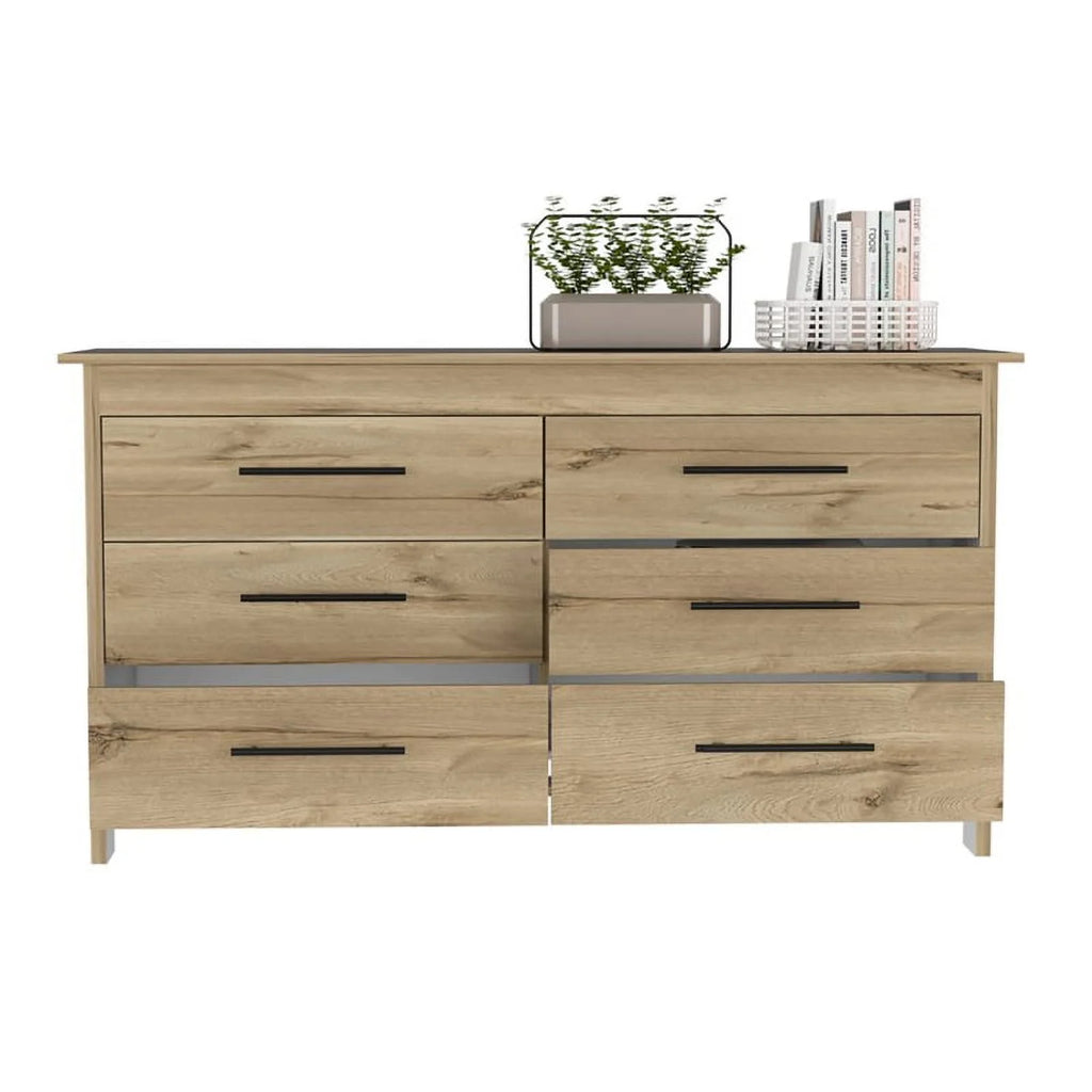 6 Drawer Engineered Wood Double Dresser D571064
