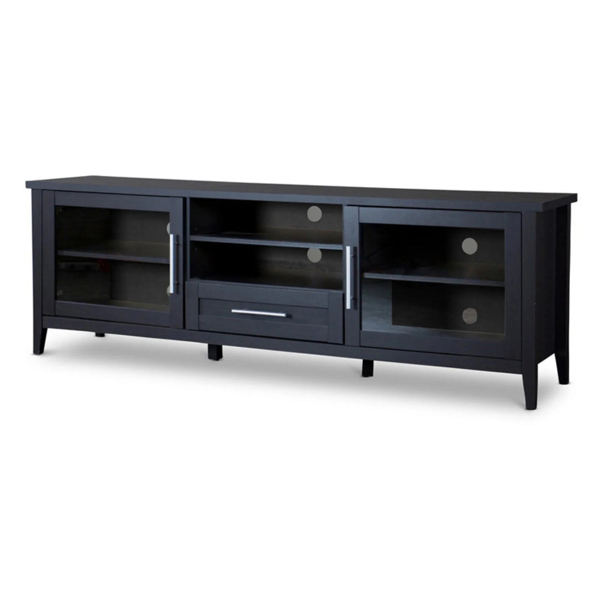 71" Espresso Wood TV Stand U5916