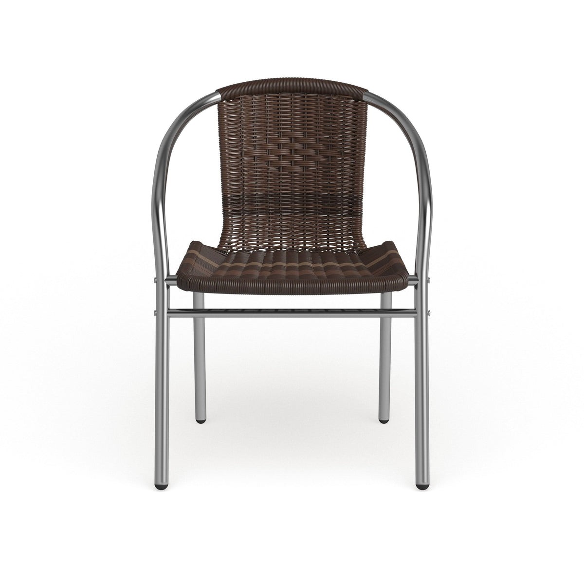 Aluminum and Rattan Stack Chair T6373