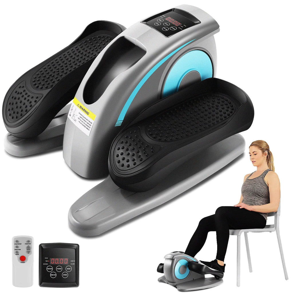 Under Desk Elliptical Pedal Exerciser with Remote & Data Monitor R806