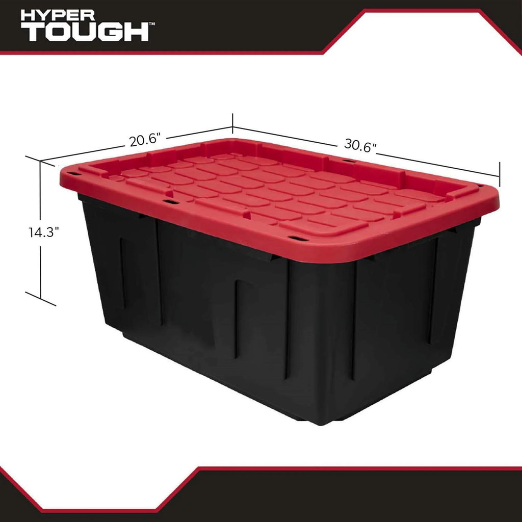 27 Gallon Snap Lid Plastic Storage Bin X89620