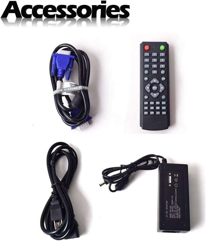 17 inch CCTV Security Monitor with BNC VGA HDMI AV Built-in Speaker 4:3 HD Display LCD Screen with USB Media Player X47601