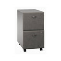 Pewter 2 Drawer Mobile File Cabinet F758036
