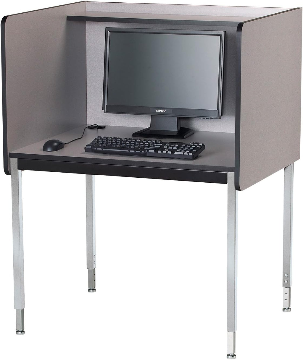 Medium Oak Computer Carrel C617