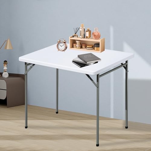 White 3ft Rectangular Plastic Folding Table N301013