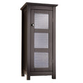 Espresso Floor Cabinet with Glass Door S770