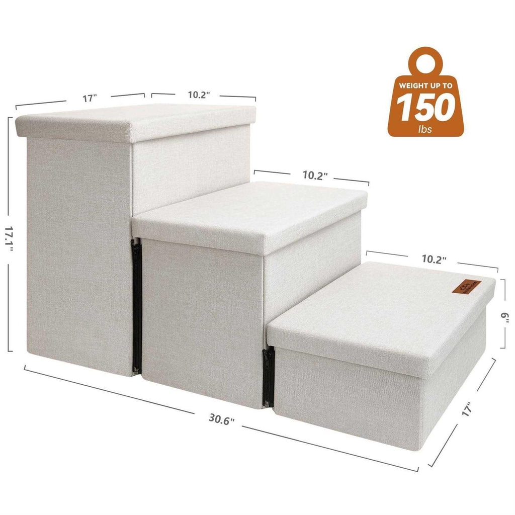 Foldable Dog Stairs with Storage P45412