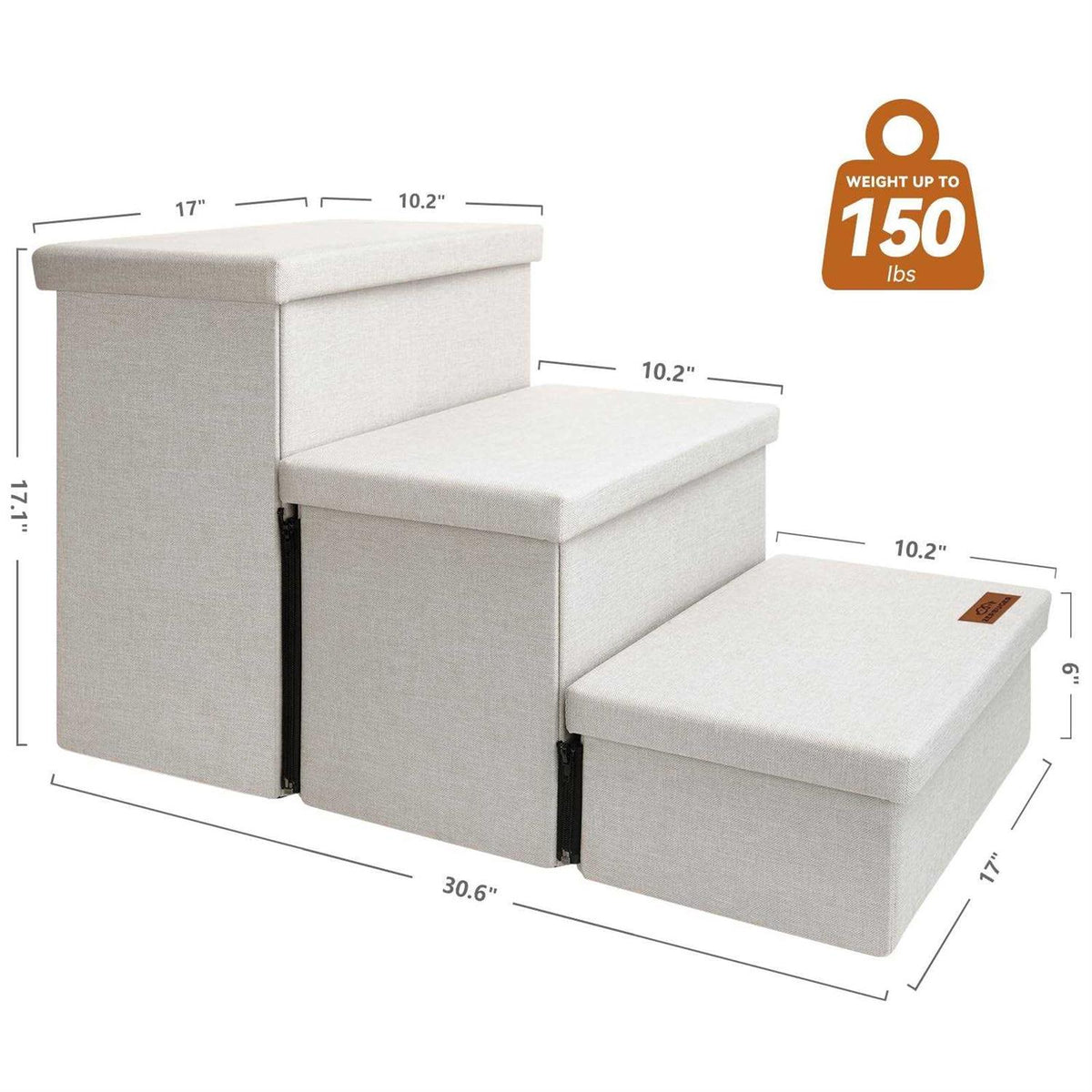 Foldable Dog Stairs with Storage P45412