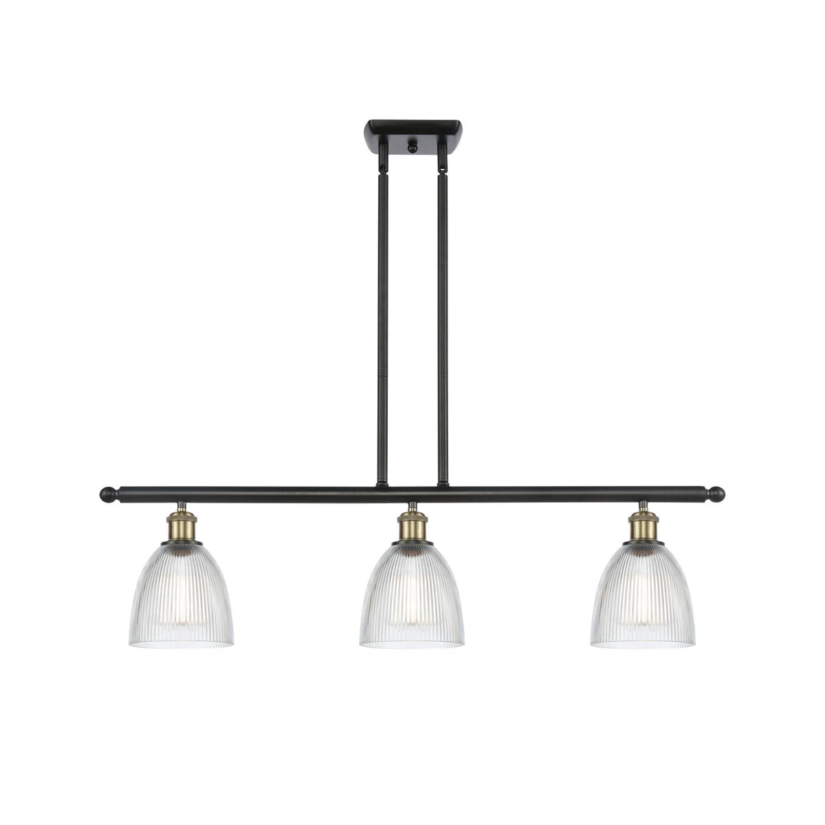 Black Antique Brass 3 Light Island Light V826478