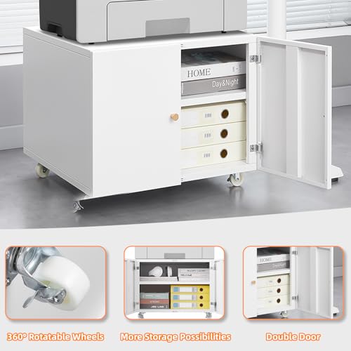 Black Metal Printer Cabinet with Storage K46889