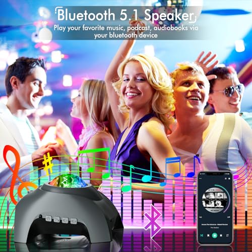 Galaxy Projector with Bluetooth Speaker & White Noise S44218