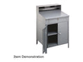Steel Shop Desk, 36w x 30d x 53-3/4h, Medium Gray H23495