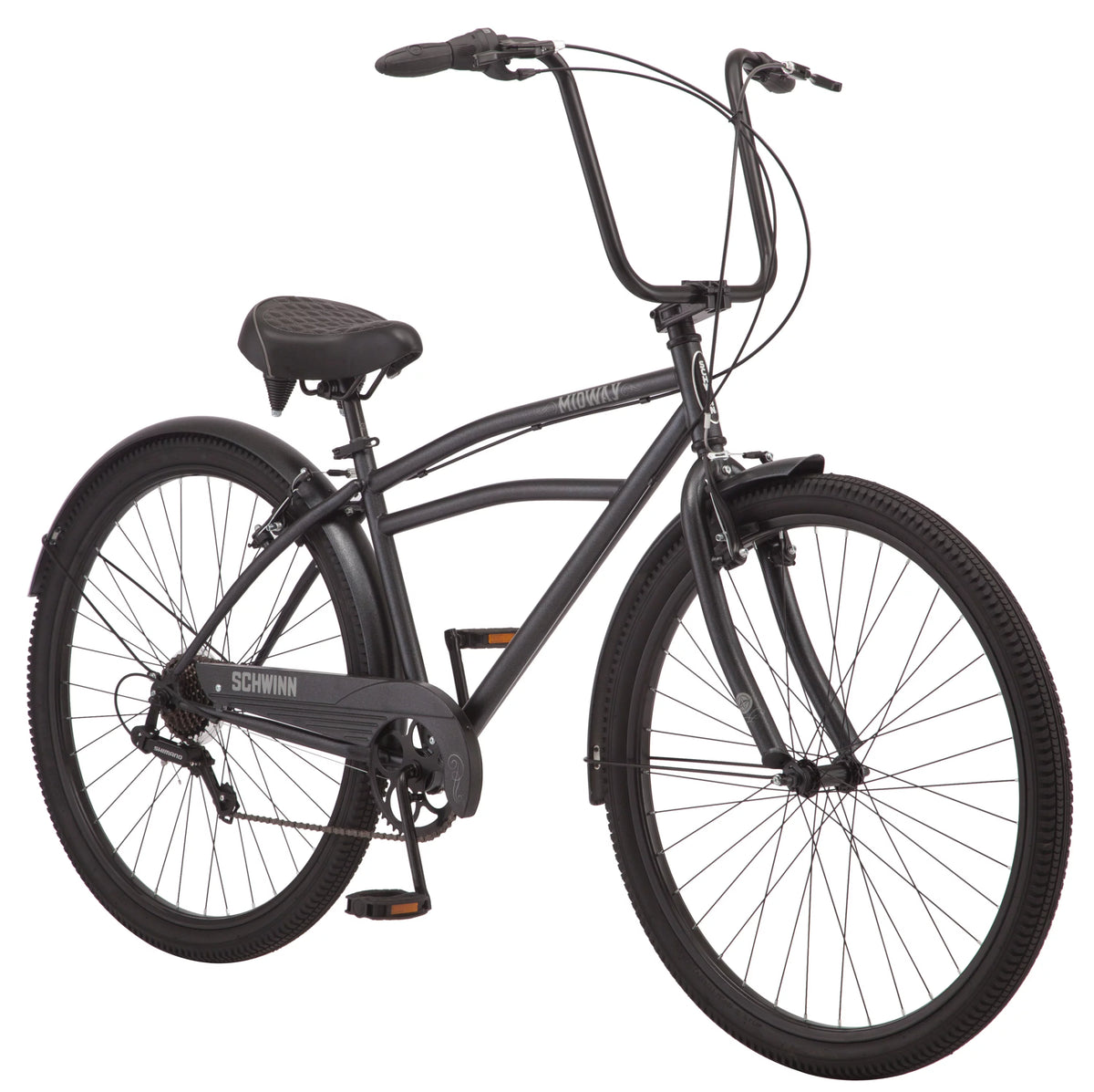 29-inch 7-speed Black Cruiser Bike E180