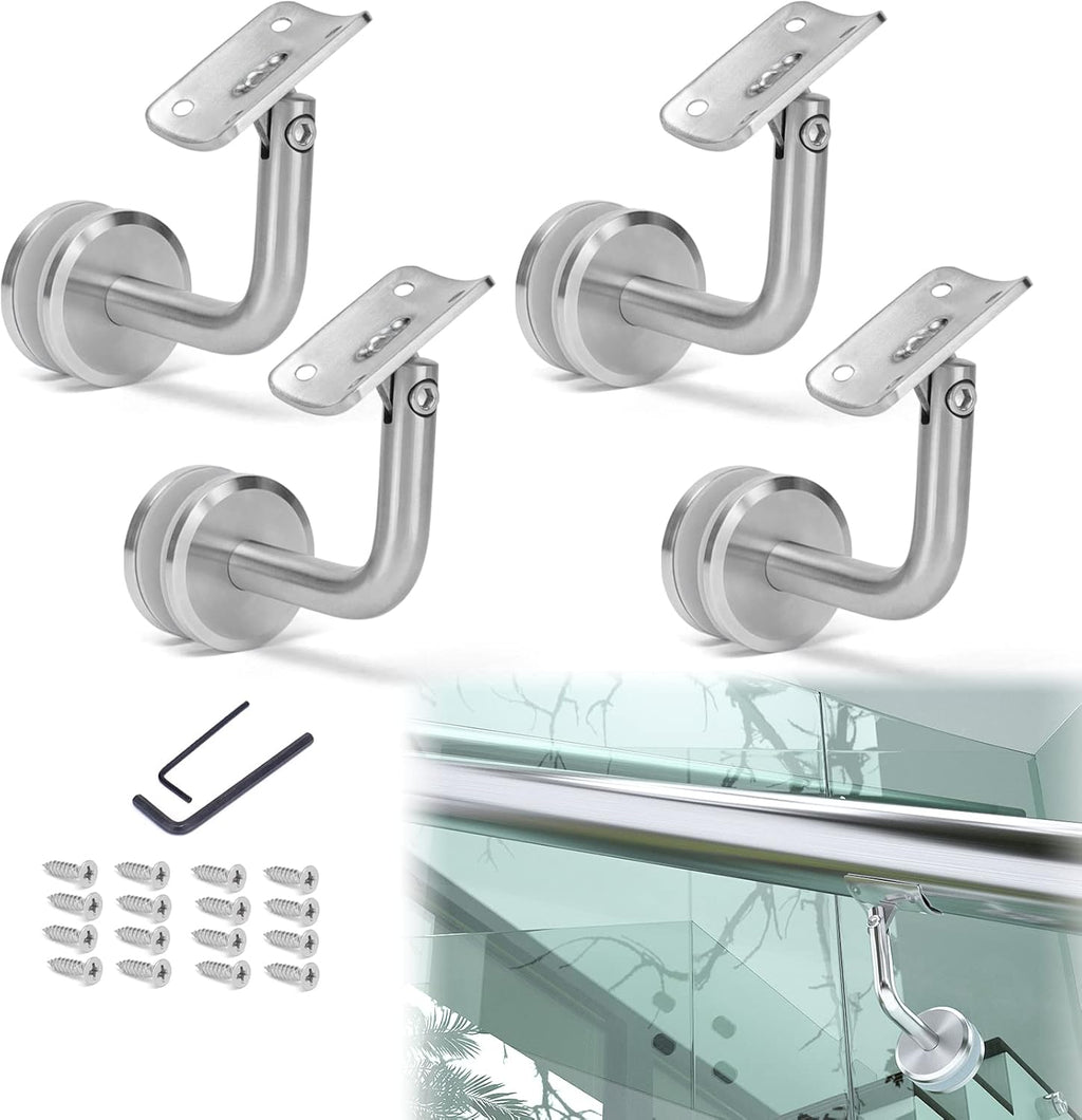4Pack Adjustable Stainless Steel Handrail Brackets B964883