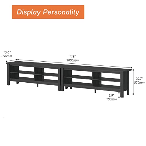 White 6 Cubby Wood TV Stand Y249229