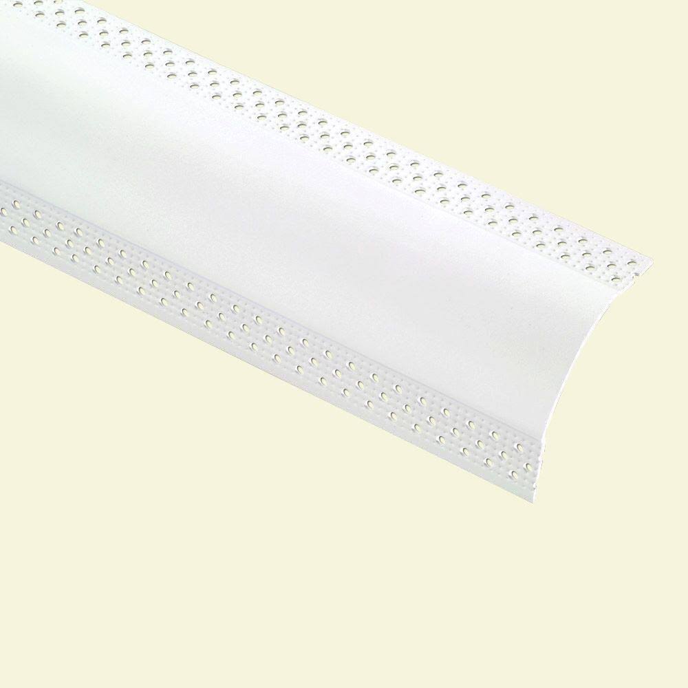 8 ft. x 1-1/2 in. Vinyl Bullnose Splay Corner Bead (30-Pack) O257