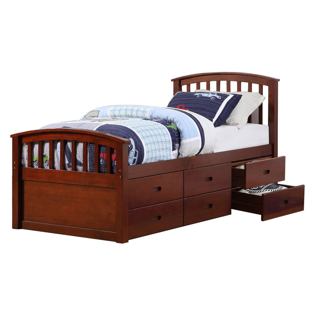 6 Drawer Twin Storage Bed Q74196