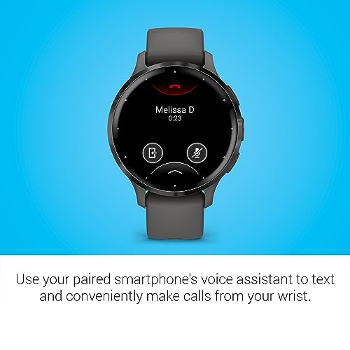 Slate Stainless Steel Bezel 1.2-Inch AMOLED Touchscreen Display Smart Watch with 41mm Pebble Gray Case and Silicone Band H26570