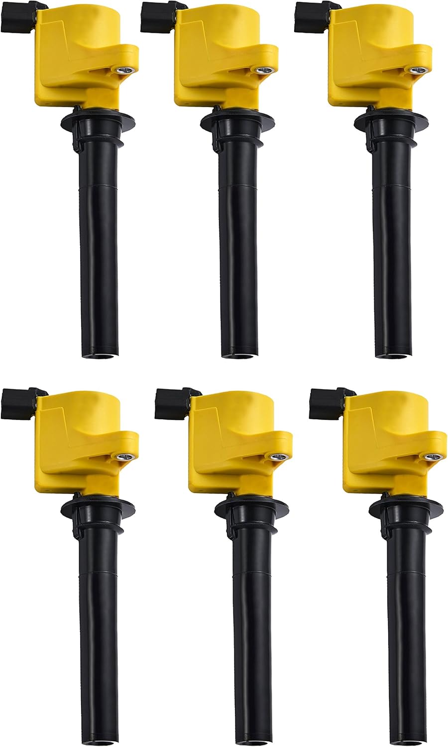 Heavy Duty Set of 6 Ignition Coil Pack Compatible with Ford Mazda Mercury 3.0L V6 Replacement T65233