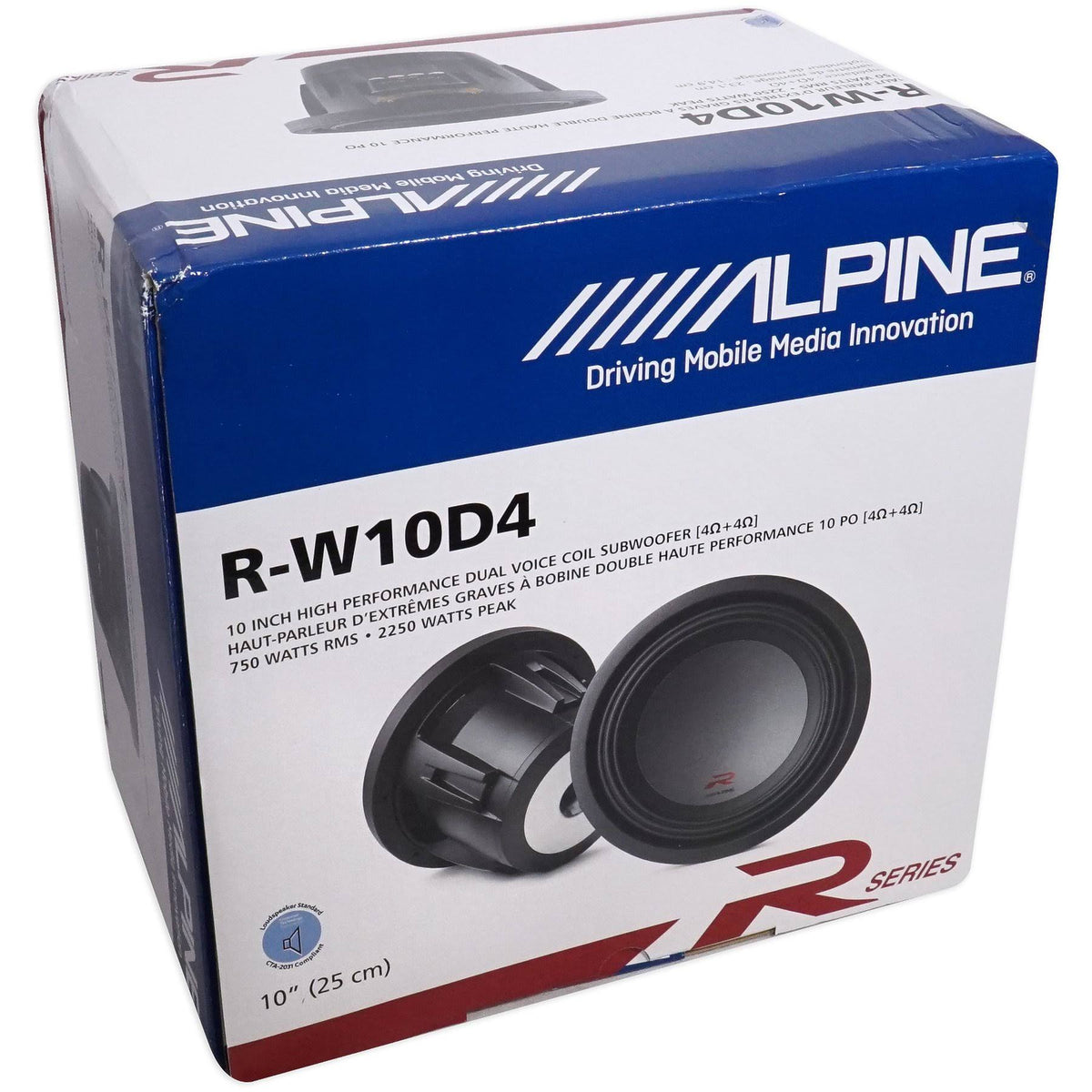 Alpine R-Series R-W10D4 Car Subwoofer H2419