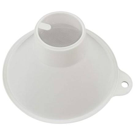 White Plastic Disposable Strainer - 100 Pack K494456