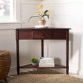 Distressed Black Corner Table I904836