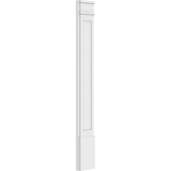 Flat Panel PVC Pilaster with Decorative Capital & Base (Pair) I311