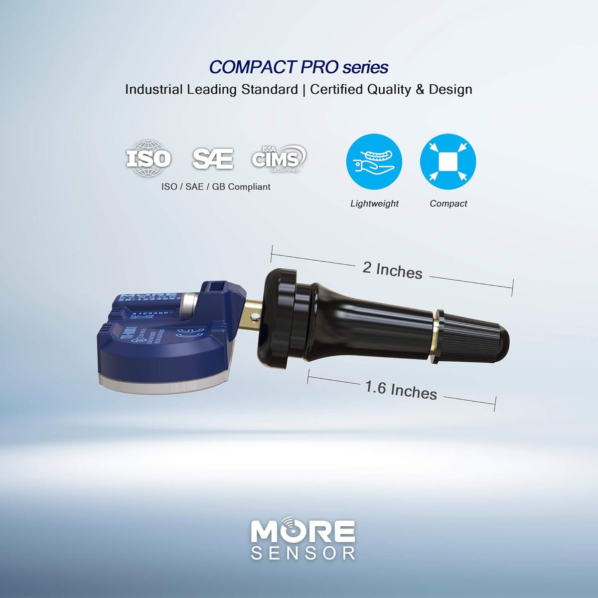 TPMS Tire Pressure Sensor 4-Pack with Rubber Valve Stem O25401