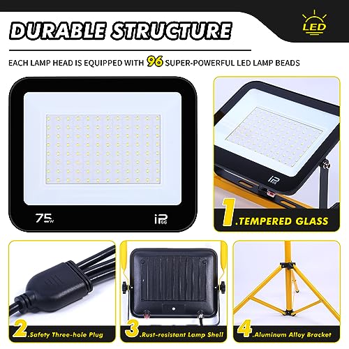 21000 Lumen LED Work Light with Adjustable Tripod Stand O6220