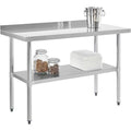 18 GA 430 Series SS Top Workbench with Galvanized Shelf S89195