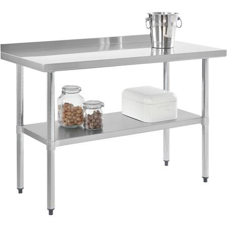 18 GA 430 Series SS Top Workbench with Galvanized Shelf S89195