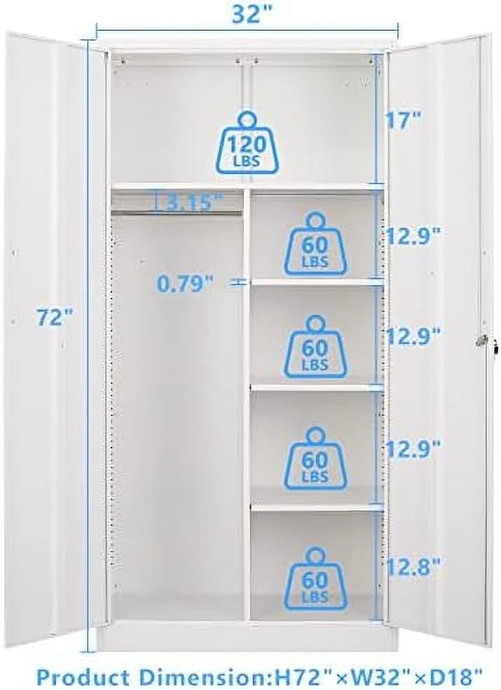 Lockable Metal Lateral File Cabinet with Drawer D5408