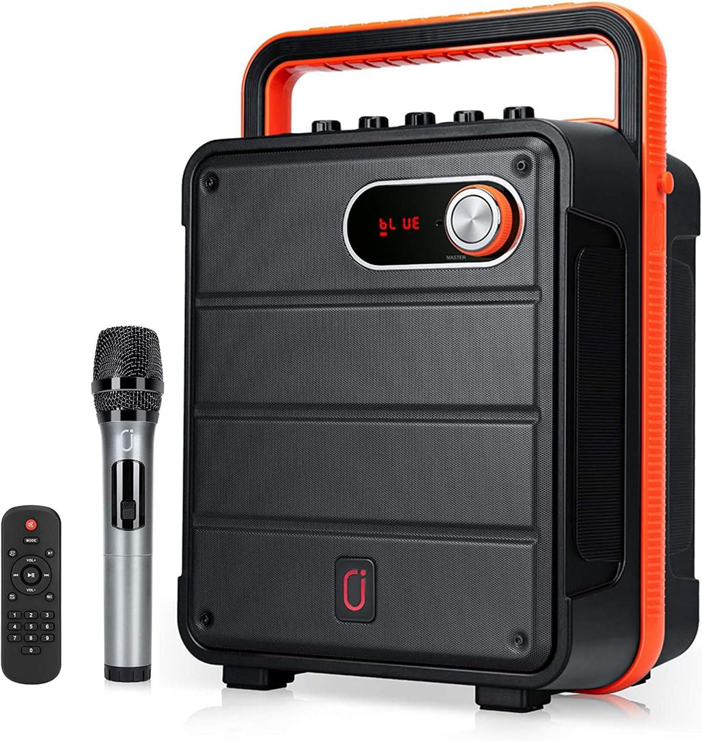 Portable Bluetooth Karaoke Machine PA Speaker System with Microphone E7346