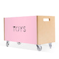 Pink Toy Box Chest on Casters W762314